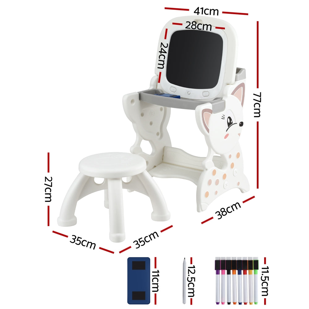 Keezi Kids Table and Chair Set with LCD Writing Tablet