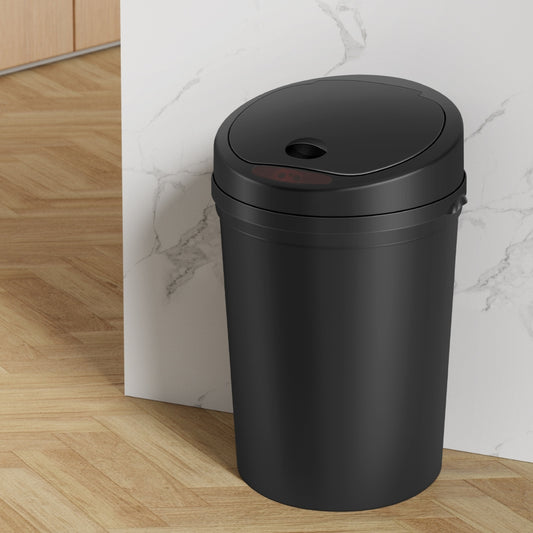 9L Devanti Sensor Bin Motion Rubbish Bins Kitchen Automatic Trash Can Black