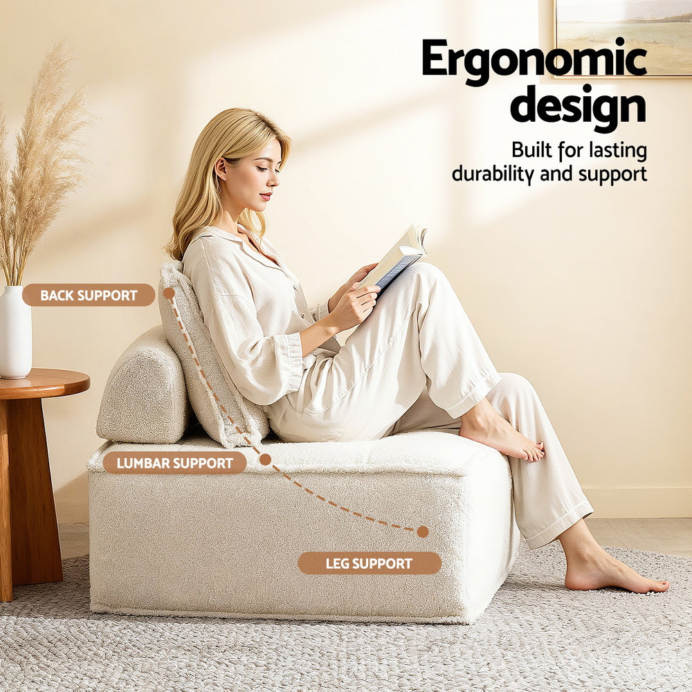 Artiss 2 Sofa Lounge Chair with Pillow