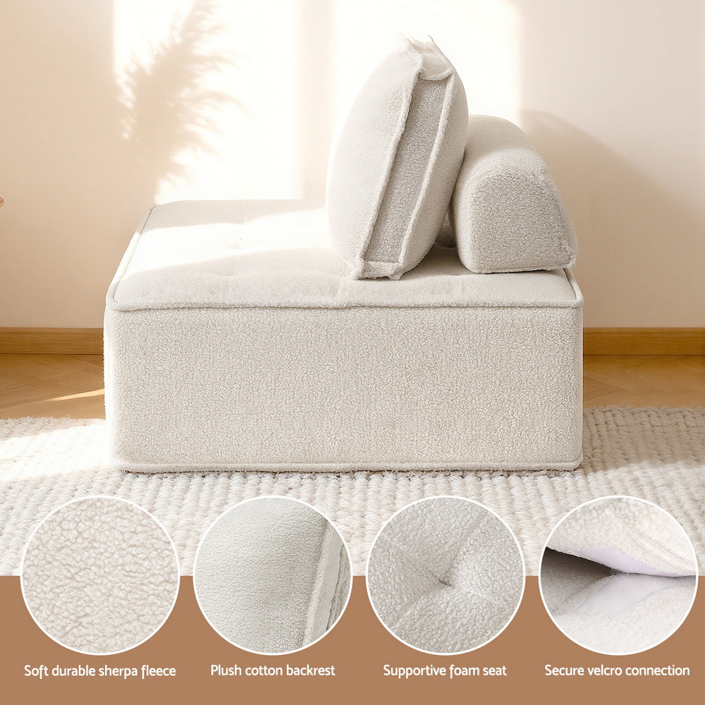 Artiss 2 Sofa Lounge Chair with Pillow