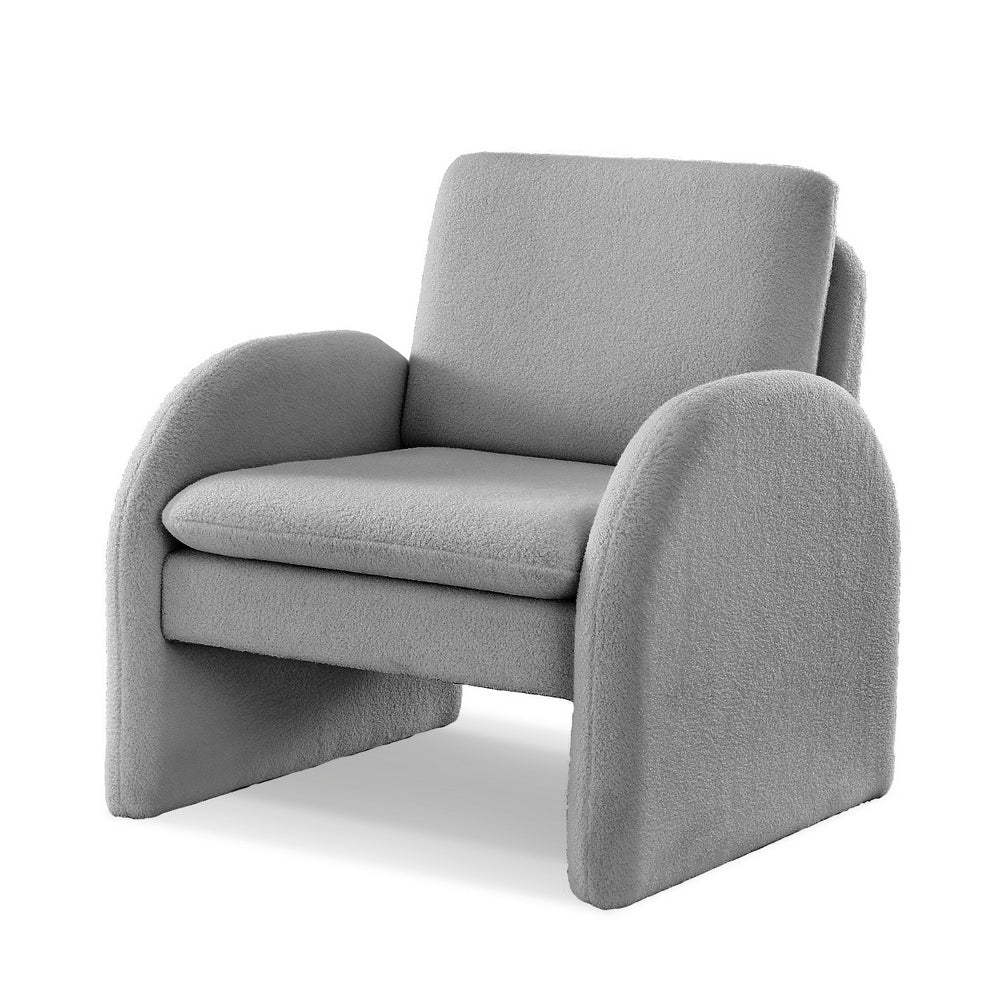 Boucle Grey Armchair