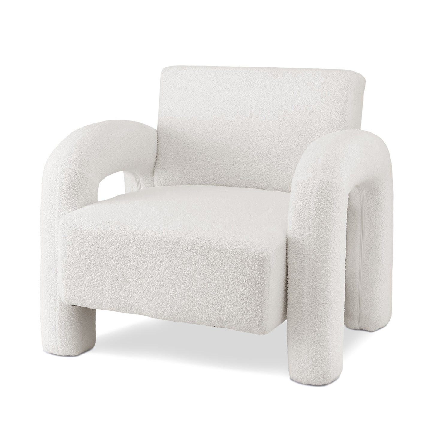 Artiss Armchair Boucle White