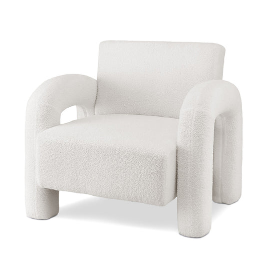 Artiss Armchair Boucle White