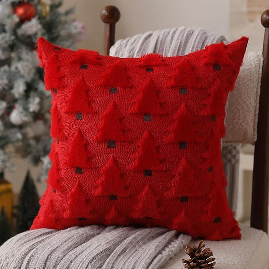 Red Christmas Throw Pillow Covers