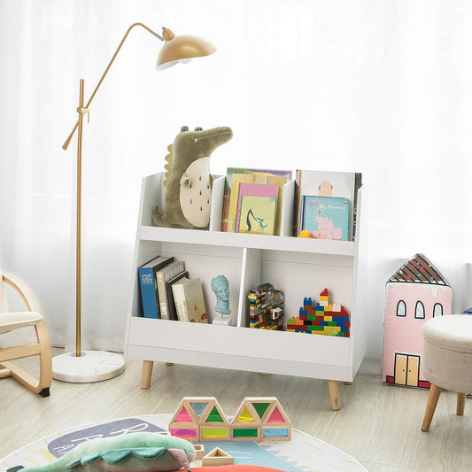 Childrens Shelving Unit 5 Compartments Bookcase