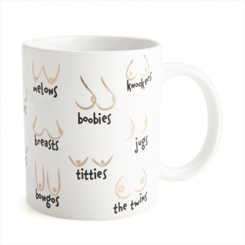 Metallic Ceramic Mug - Boobs