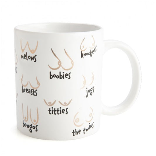 Metallic Ceramic Mug - Boobs