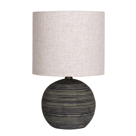 Sarantino Ceramic Table Lamp Striped Pattern