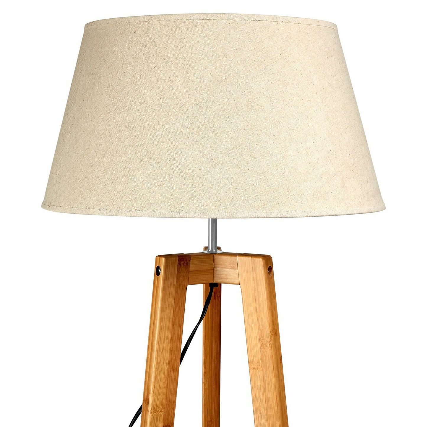 Wooden Tripod Floor Lamp