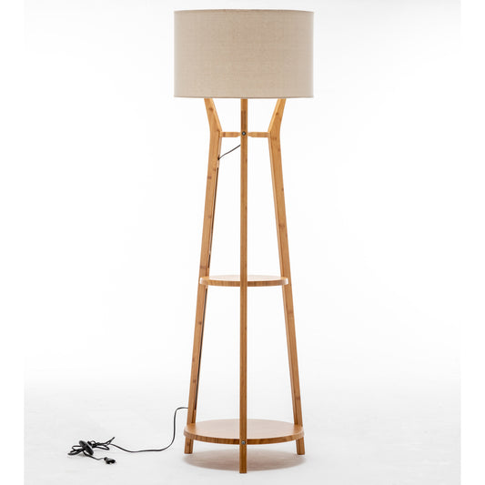 Bamboo Tripod Floor Lamp