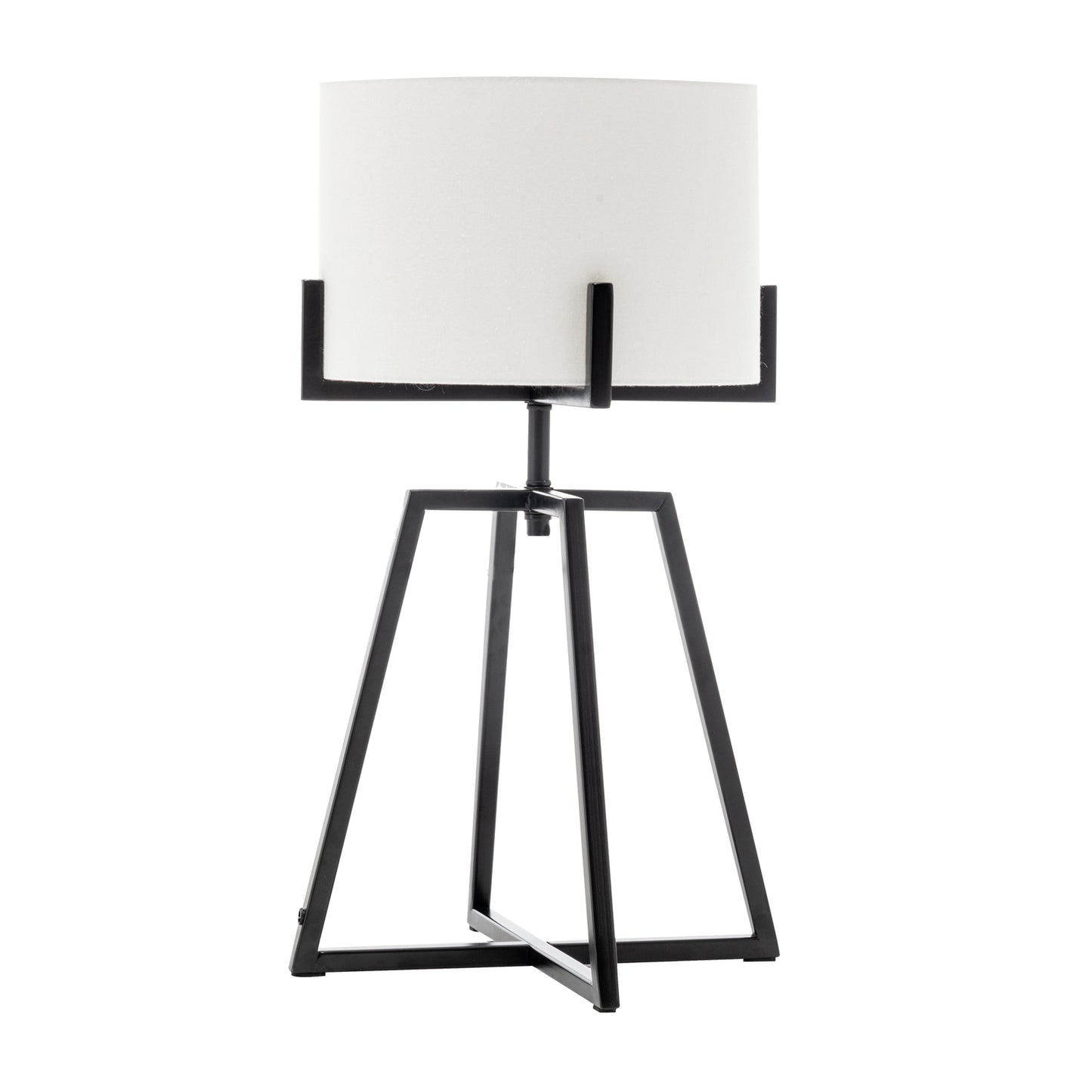 Matte Black Modern Scandi Metal Table Lamp