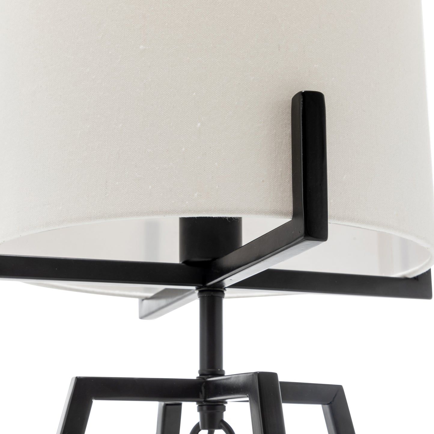 Matte Black Modern Scandi Metal Table Lamp