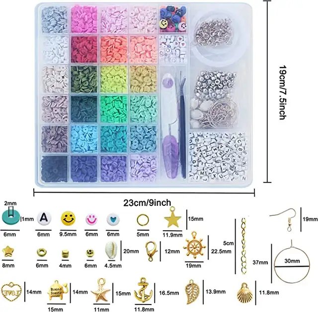 Heishi Beads for DIY Jewellery Making Kit