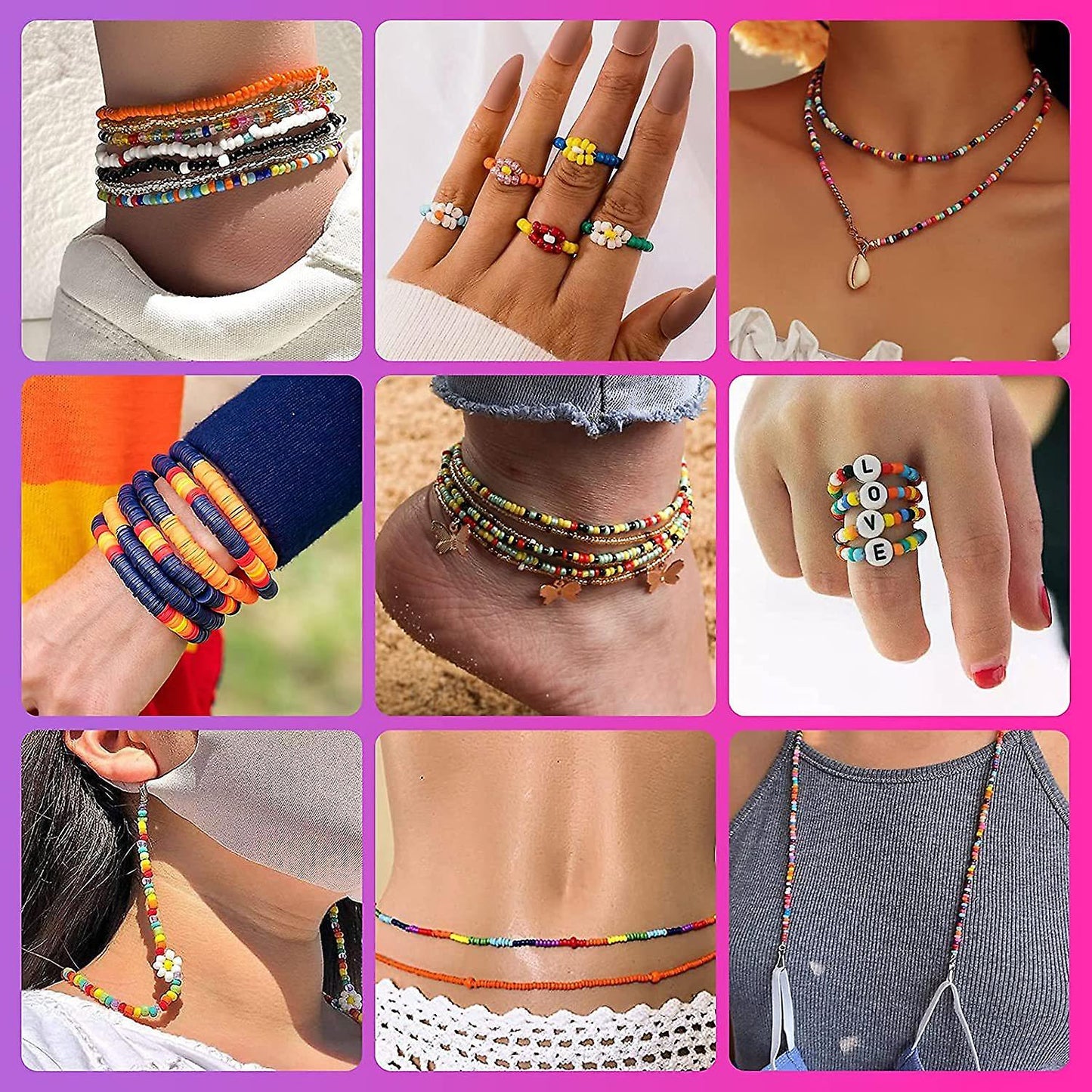 DIY Acrylic Bead A-Z Beads and Polymer Soft Clay Kit