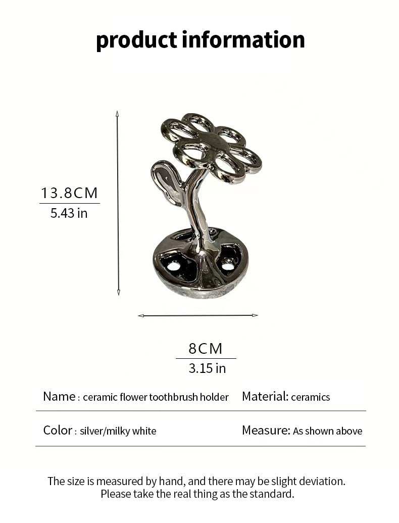 Black Ceramic Toothbrush Holder