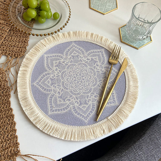 Nordic Bohemian Style Tassels Placemat - 4pcs