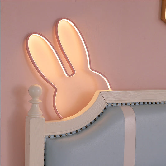 Pink Bunny LED Wall Night Light