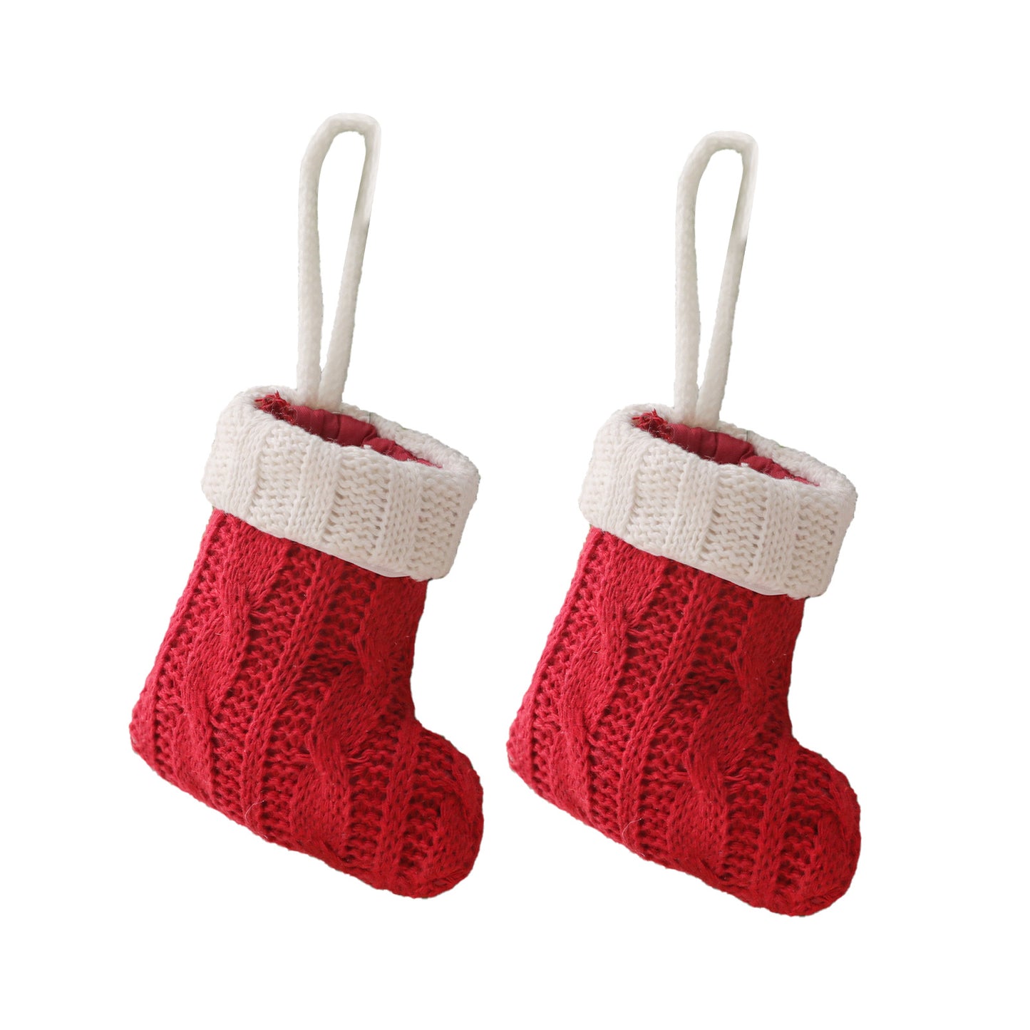 Mini Knitted Christmas Cutlery Holders - 8 Pack