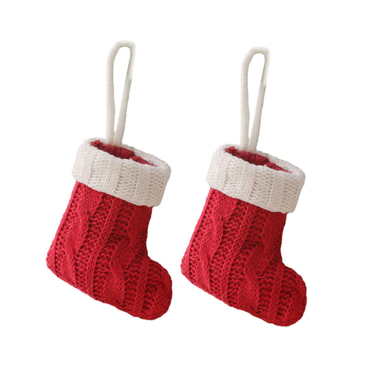 Mini Knitted Christmas Cutlery Holders - 8 Pack